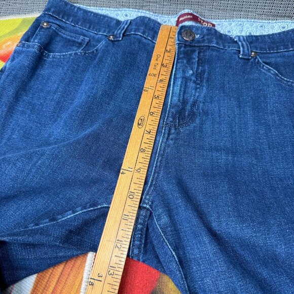 Izod Matchstick Petite Womens Size 16P Blue Straight Leg Denim Jeans - Picture 6 of 12